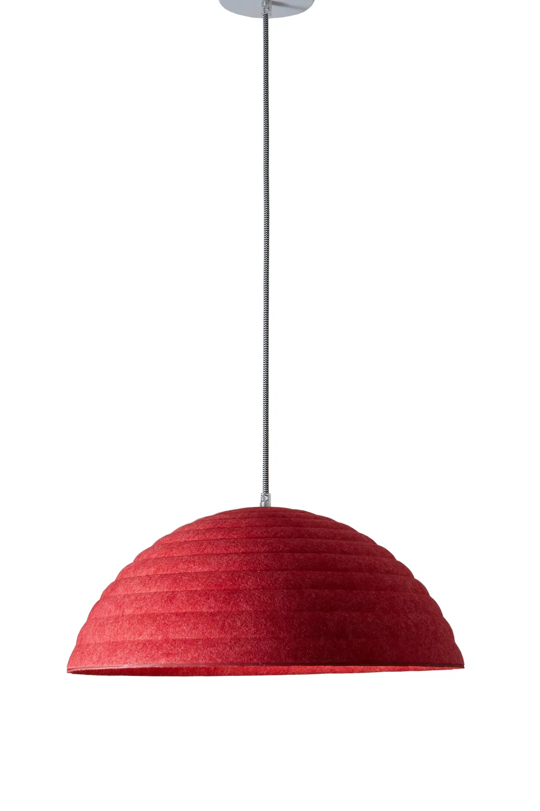 Northern Europe Style Chandelier Thermoforming Lamp Acoustic Lamp Shade of Moulded Polyester Pet Felt Red Light for Home